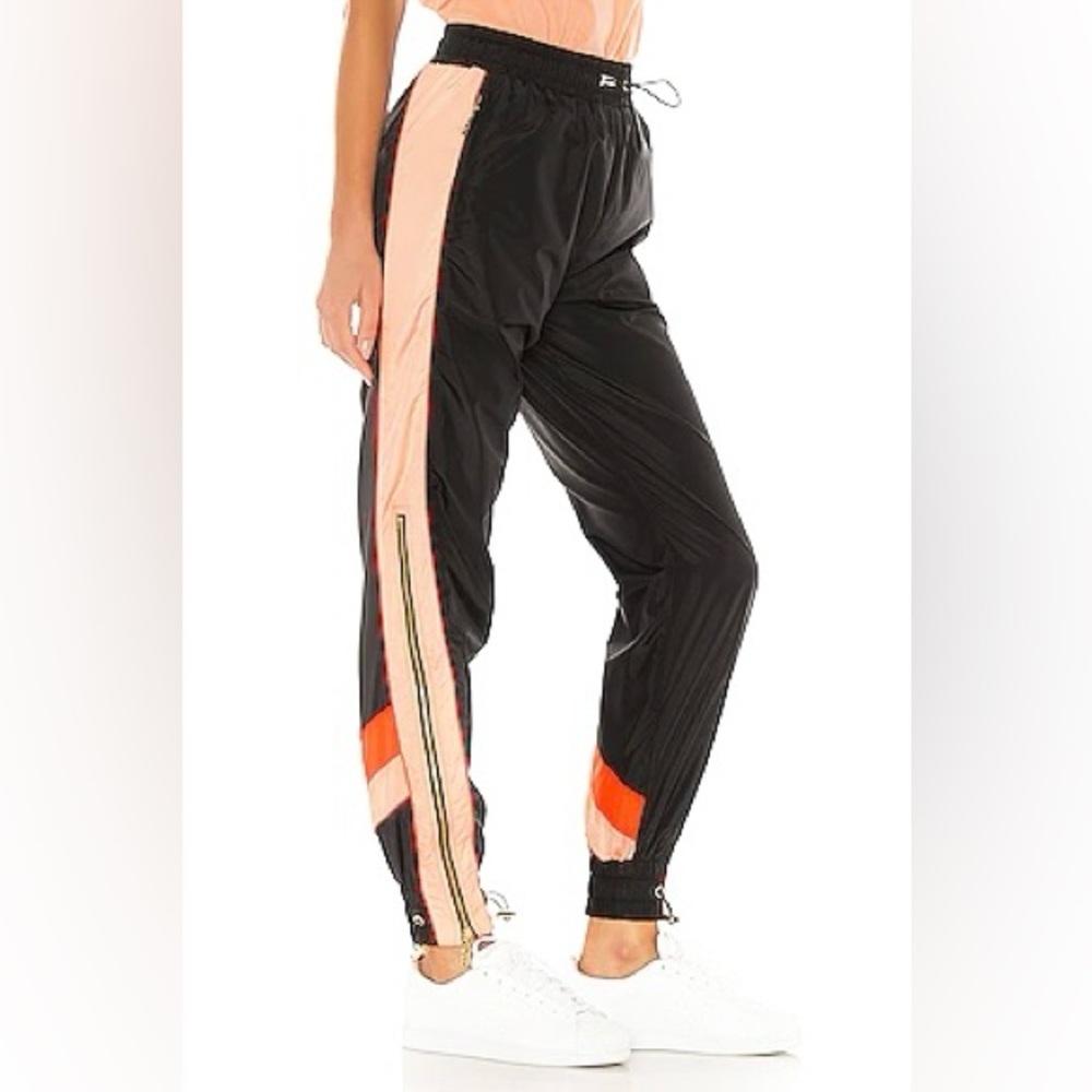 P.E Nation Black and Coral Joggers